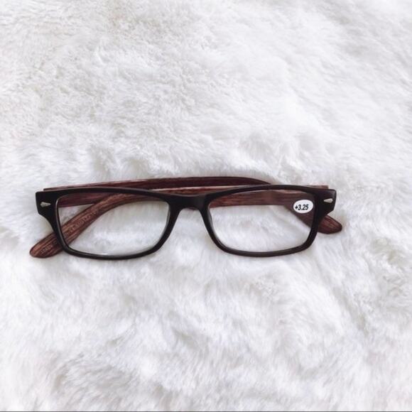 Hugo Light Wood Black Reading Glasses - Picture 1 of 9